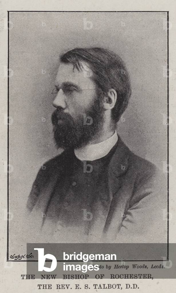 The New Bishop of Rochester, the Reverend E S Talbot, DD (b/w photo)