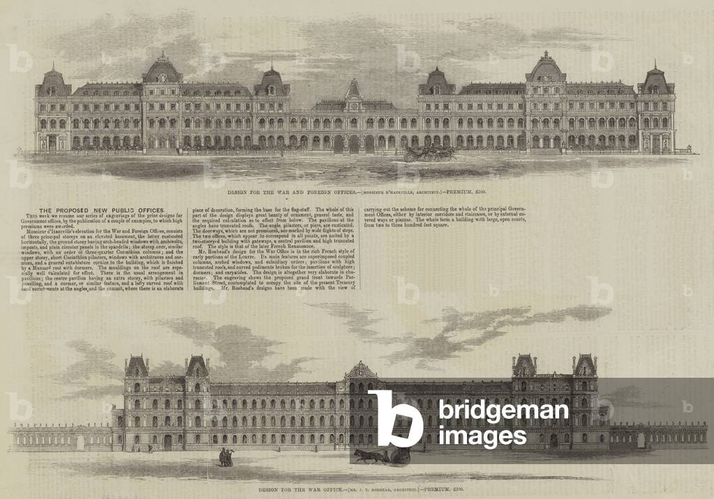 The Proposed New Public Offices (engraving)