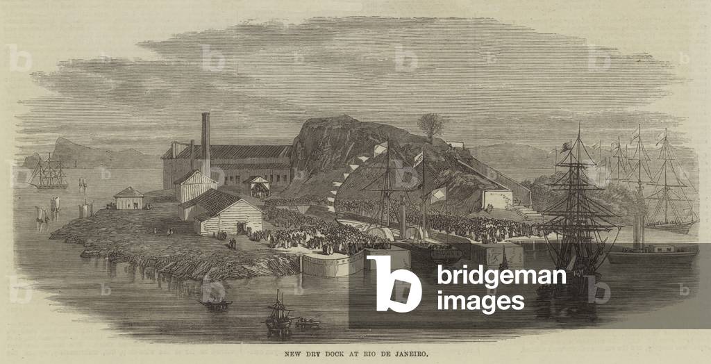 New Dry Dock at Rio de Janeiro (engraving)