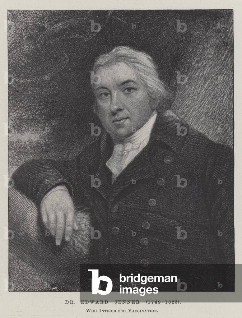 Dr Edward Jenner (1749-1823), who introduced Vaccination (engraving)