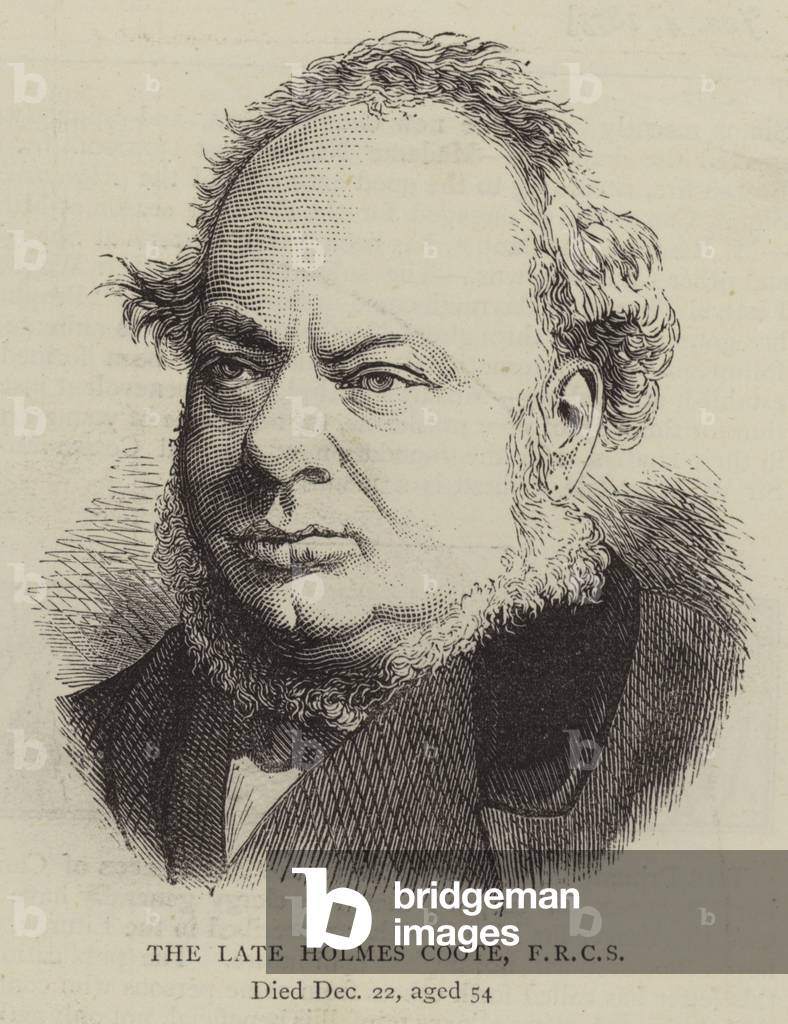 The Late Holmes Coote, FRCS (engraving)