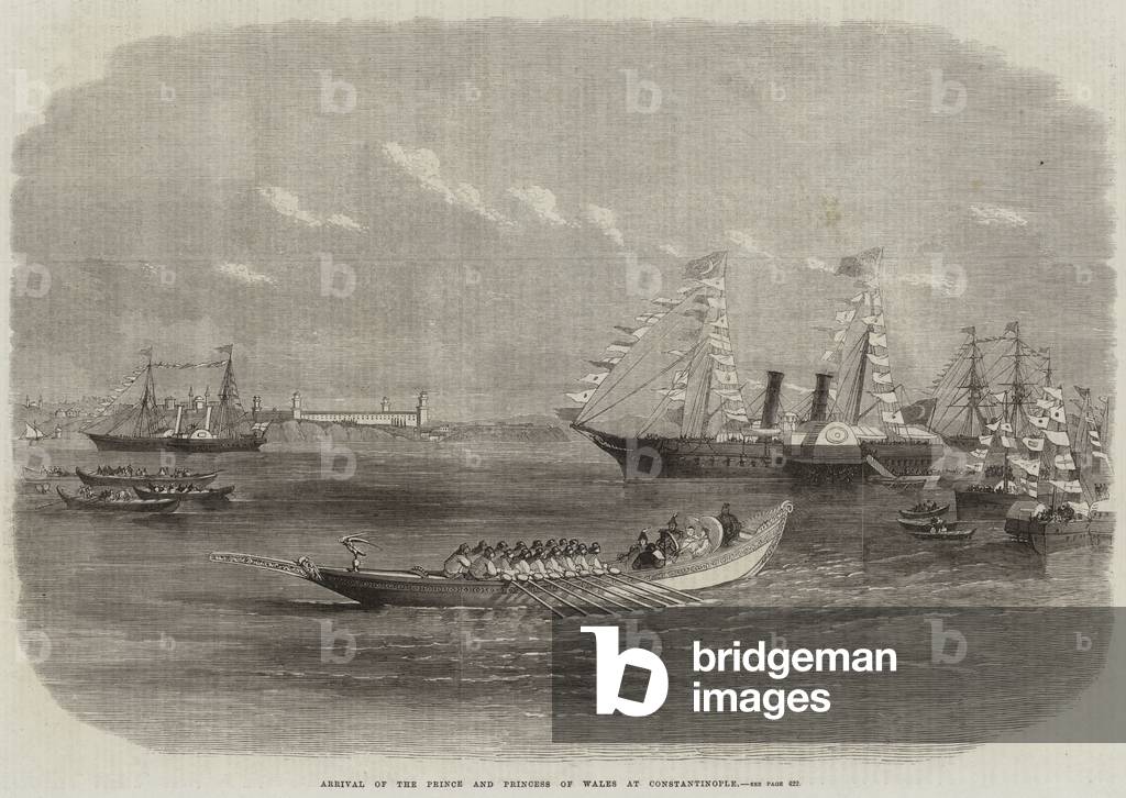 Arrival of the Prince and Princess of Wales at Constantinople (engraving)