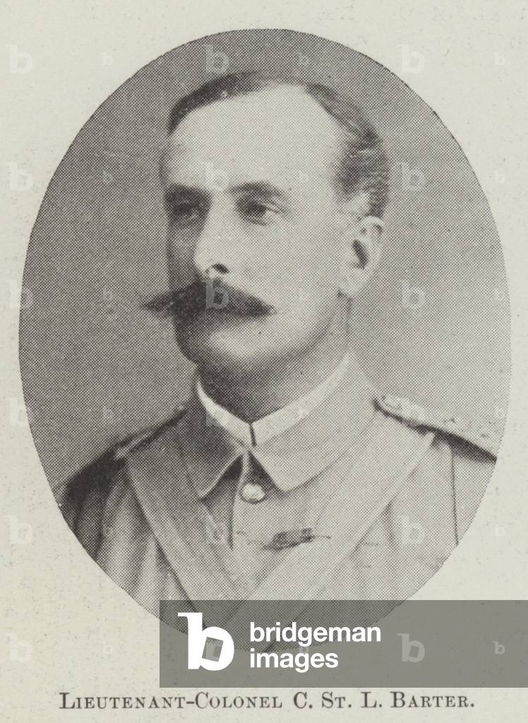 Lieutenant-Colonel C St L Barter (b/w photo)