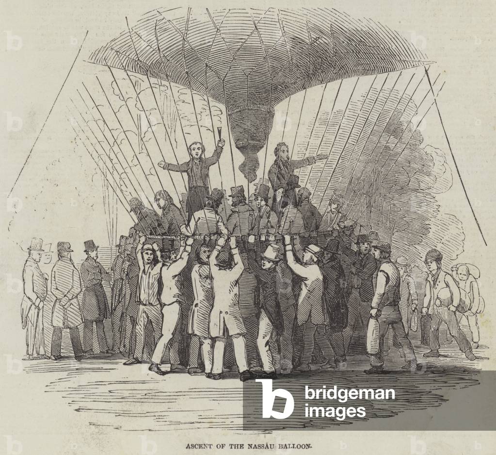 Ascent of the Nassau Balloon (engraving)