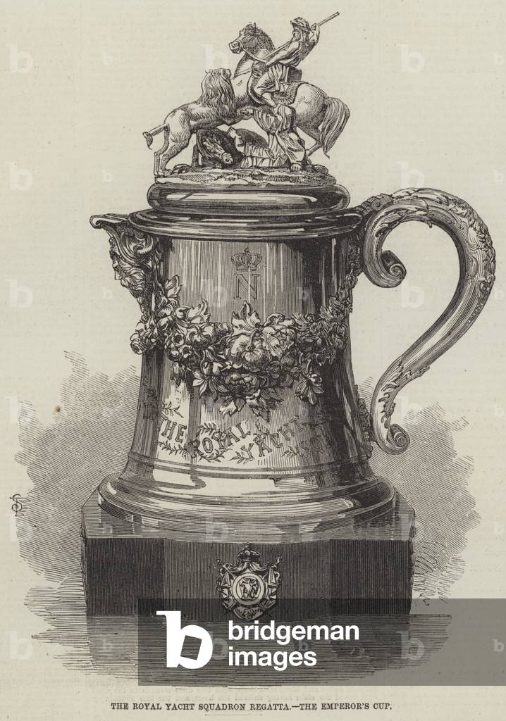 The Royal Yacht Squadron Regatta, the Emperor's Cup (engraving)