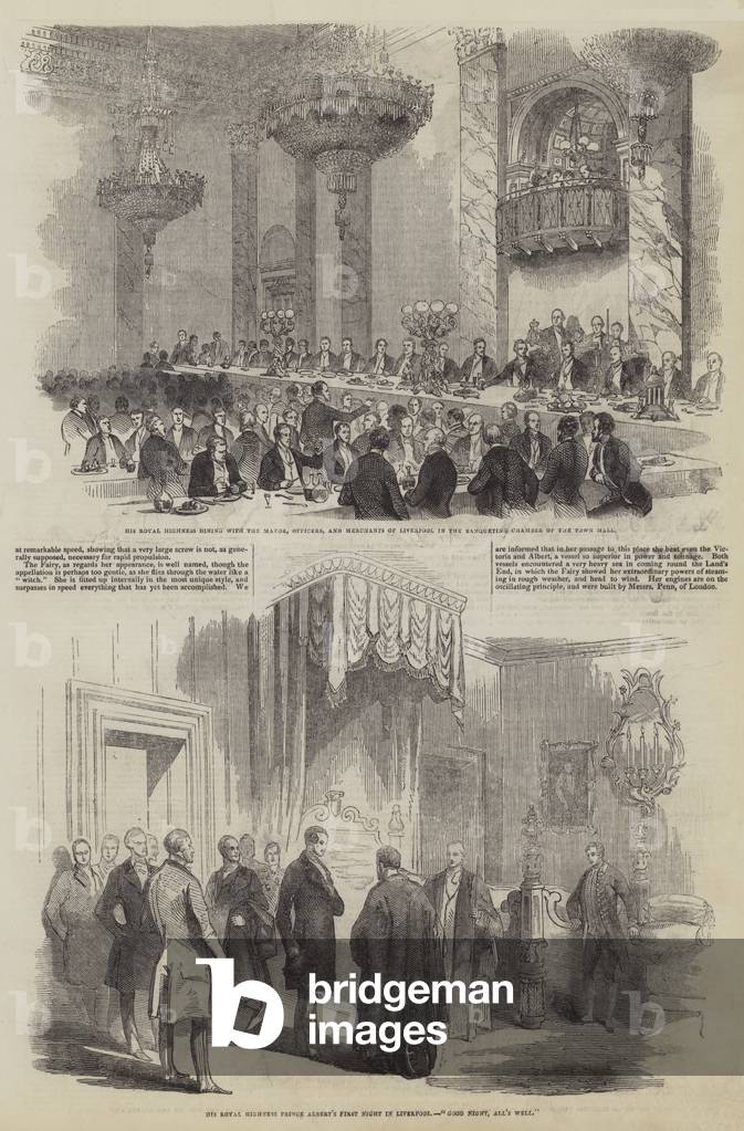 His Royal Highness Prince Albert's Visit to Liverpool (engraving)