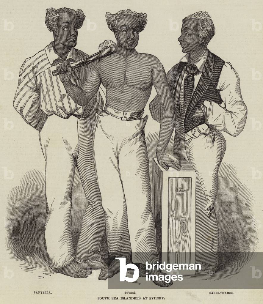 South Sea Islanders at Sydney (engraving)