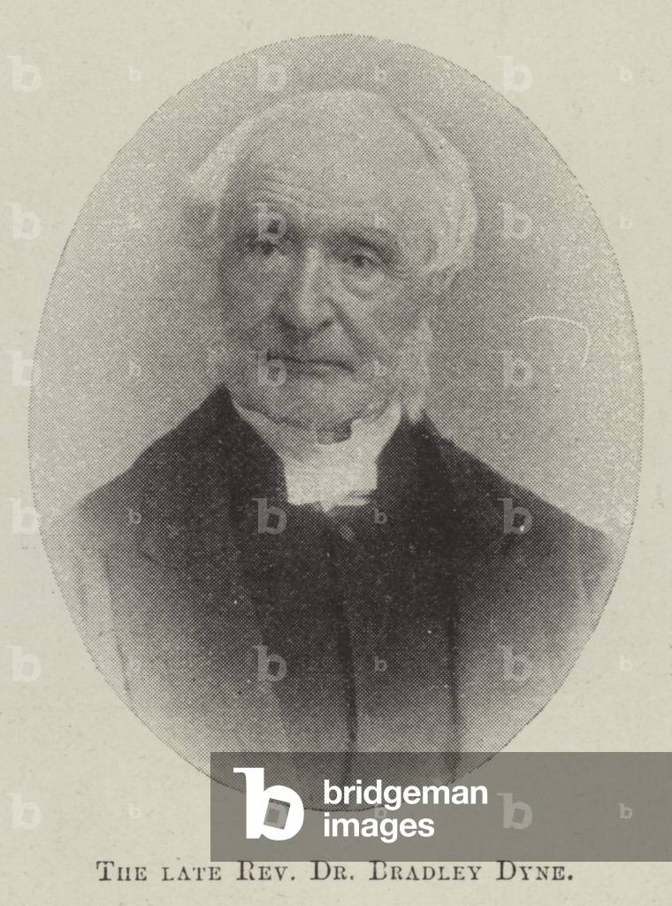 The late Reverend Dr Bradley Dyne (b/w photo)