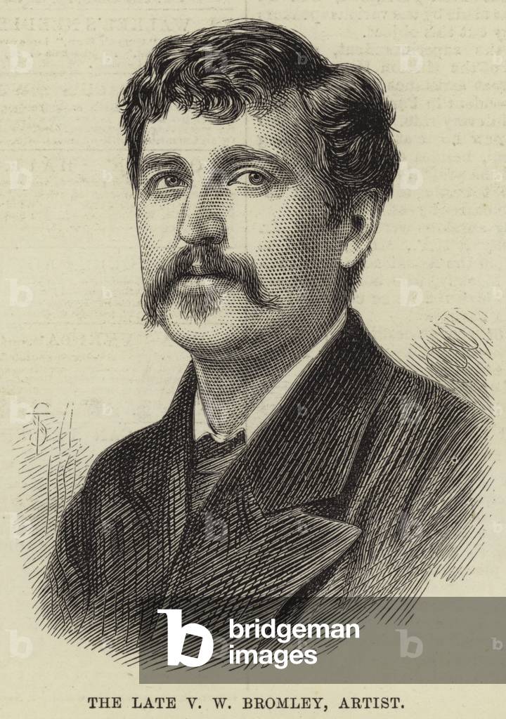 The Late V W Bromley, Artist (engraving)