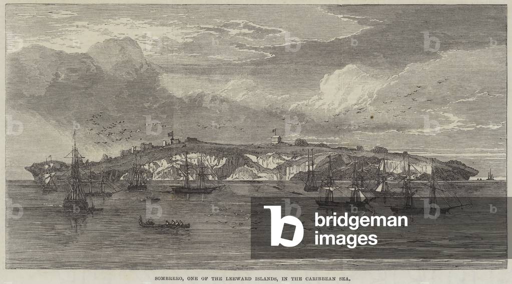 Sombrero, One of the Leeward Islands, in the Caribbean Sea (engraving)