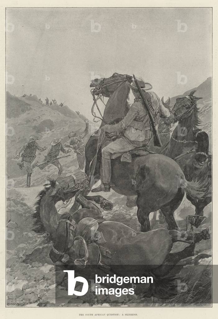The South African Question, a Skirmish (litho)