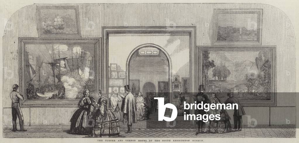The Turner and Vernon Rooms at the South Kensington Museum (engraving)