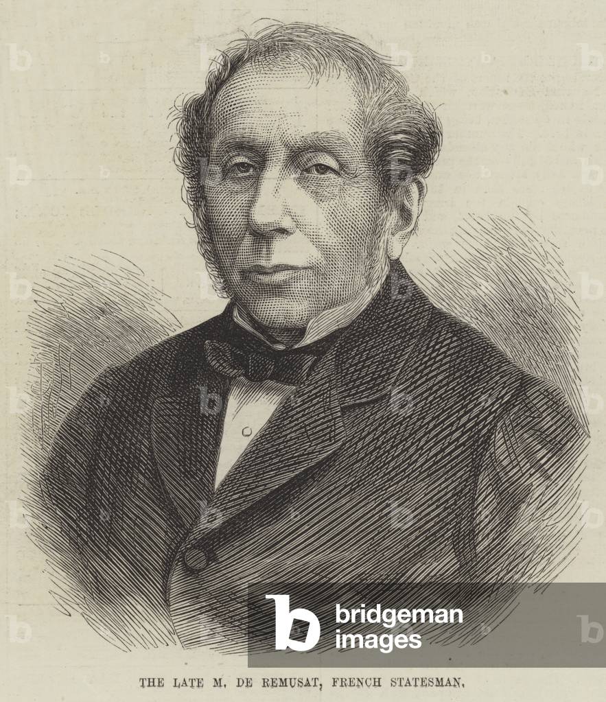 The late M de Remusat, French Statesman (engraving)