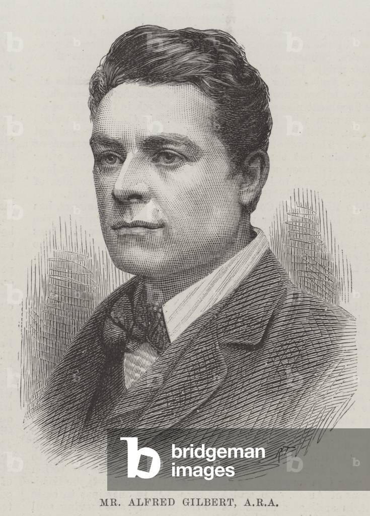 Mr Alfred Gilbert, ARA (engraving)