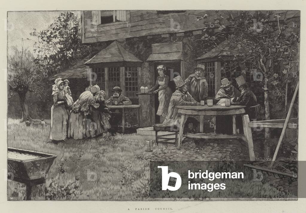 A Parish Council (engraving)