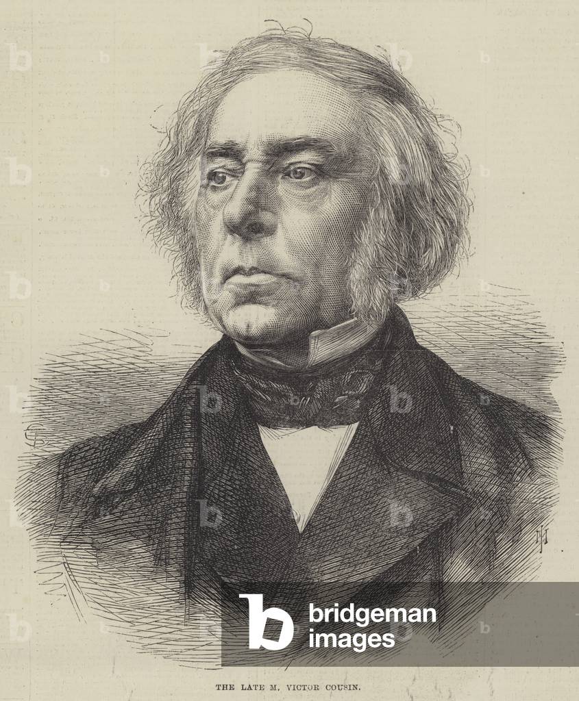 The late M Victor Cousin (engraving)