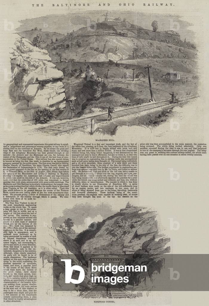 The Baltimore and Ohio Railway (engraving)