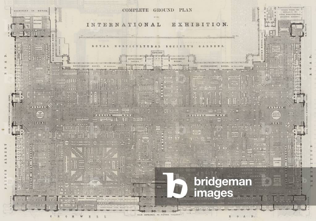 Complete Ground Plan of the International Exhibition (engraving)