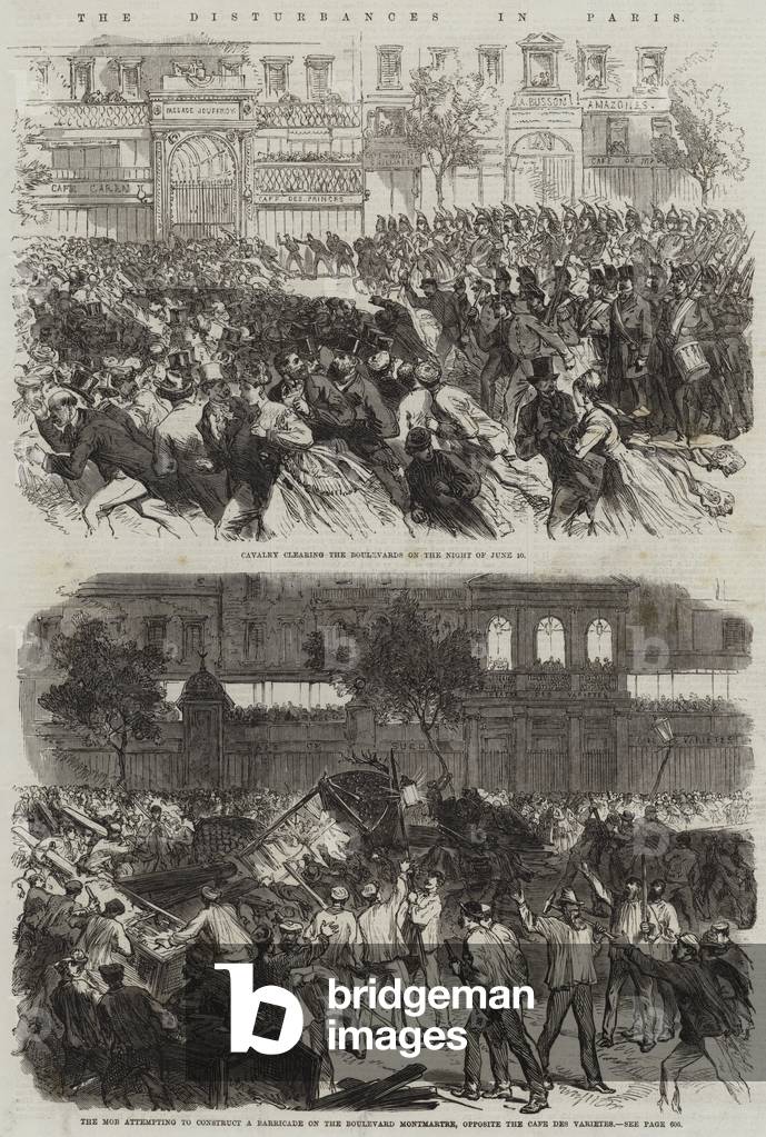 The Disturbances in Paris (engraving)