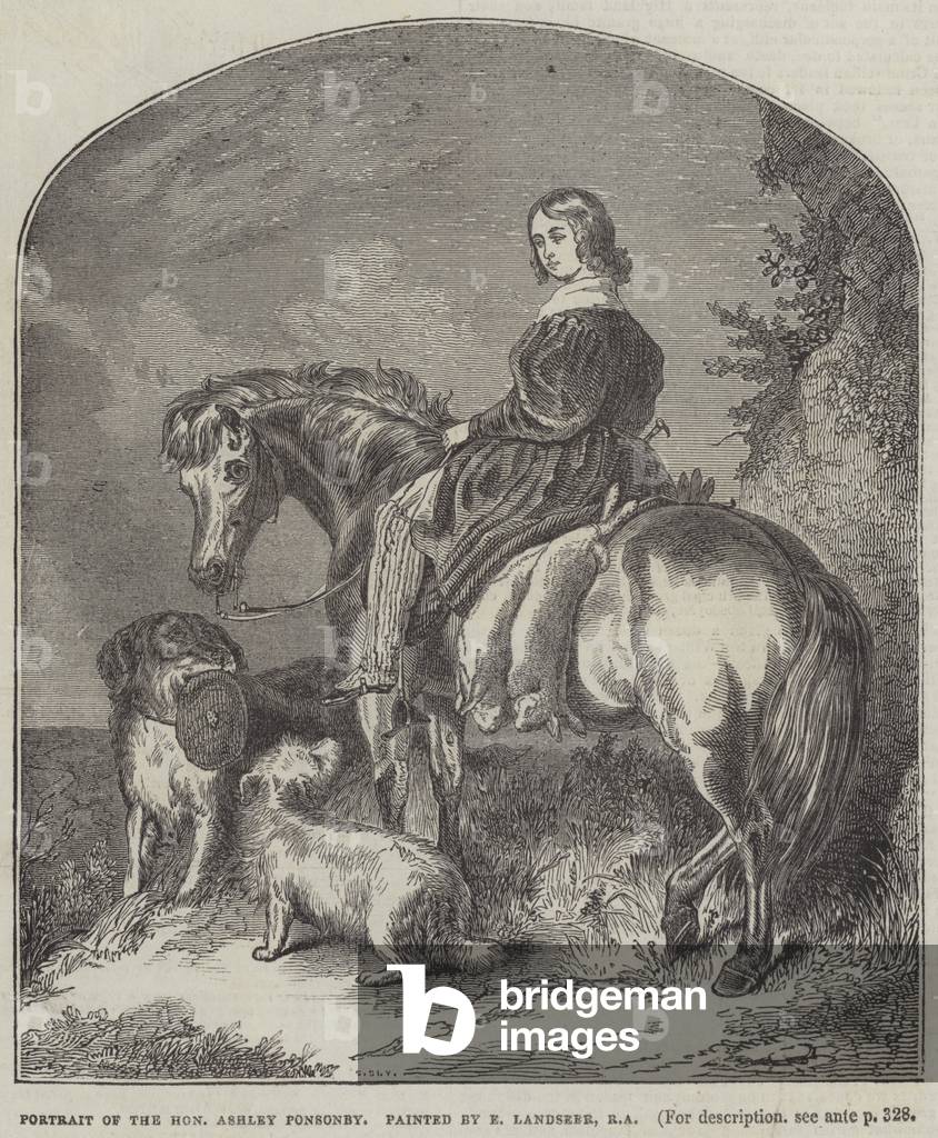 Portrait of Honourable Ashley Ponsonby (engraving)