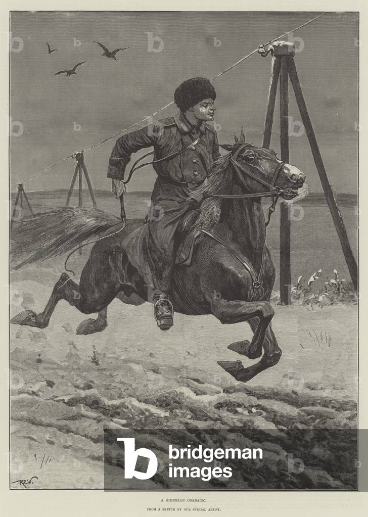 A Siberian Cossack (engraving)