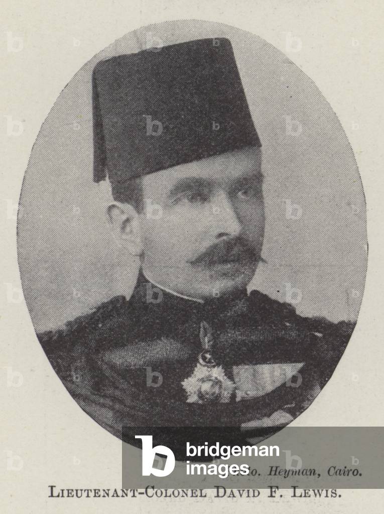 Lieutenant-Colonel David F Lewis (b/w photo)