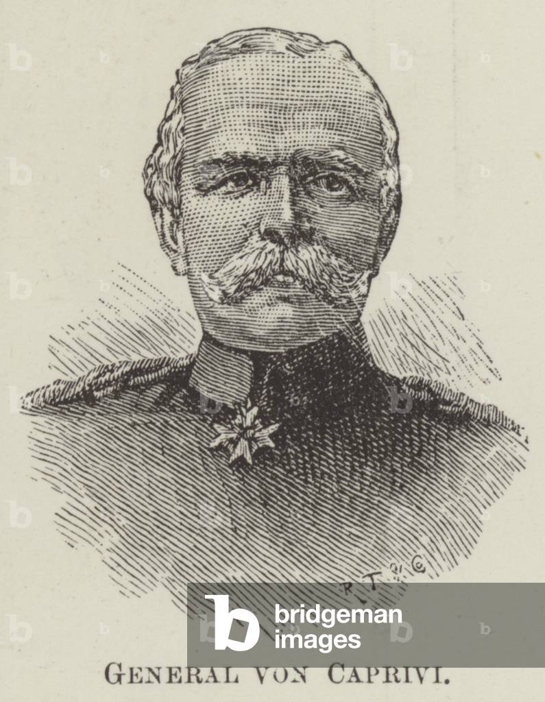 General von Caprivi (engraving)