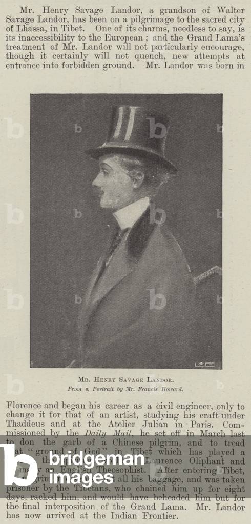 Mr Henry Savage Landor (engraving)