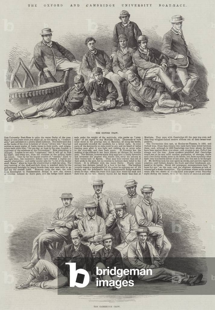The Oxford and Cambridge University Boat-Race (engraving)
