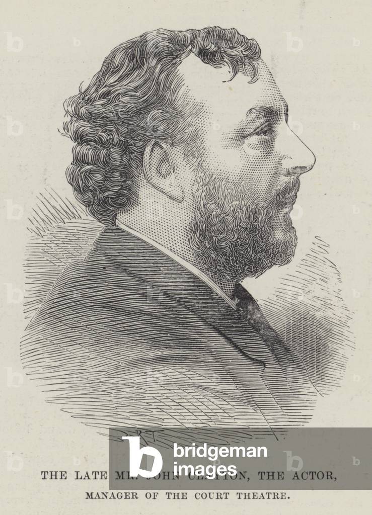 The late Mr John Clayton, the Actor, Manager of the Court Theatre (engraving)