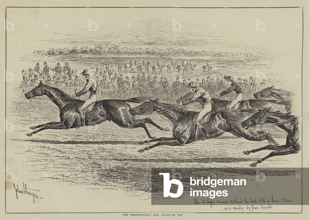 The Cesarewitch, the Abington Dip (engraving)