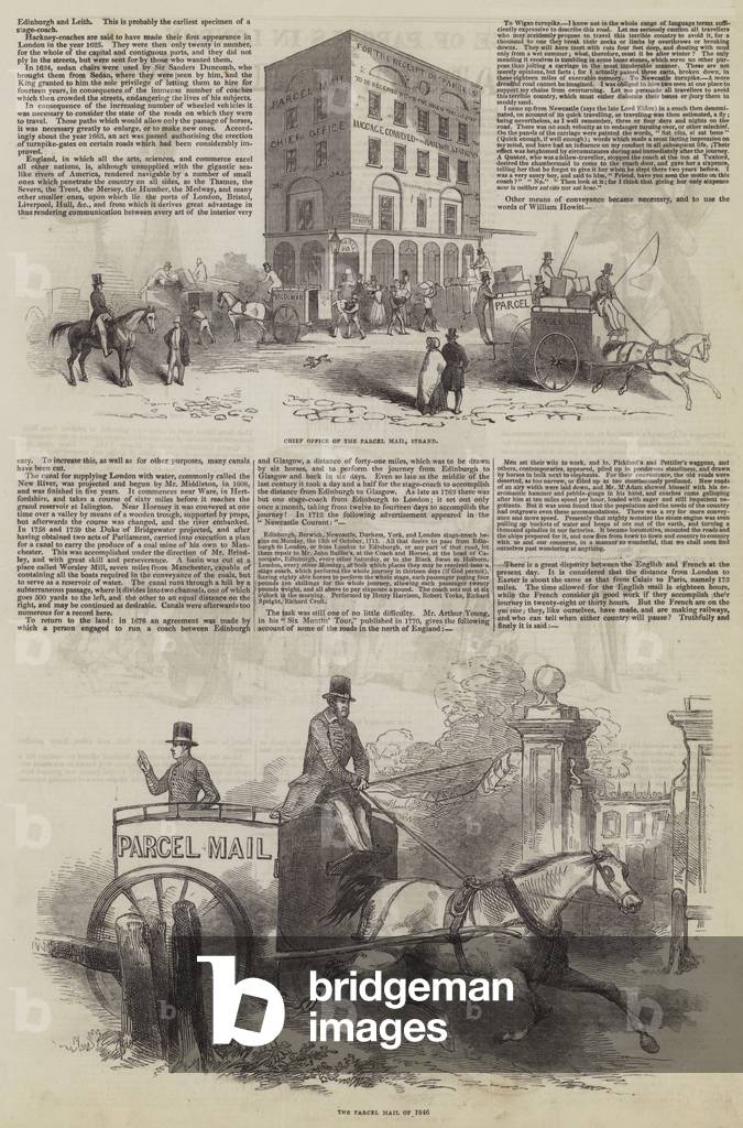 Carriage of Parcels in London (engraving)