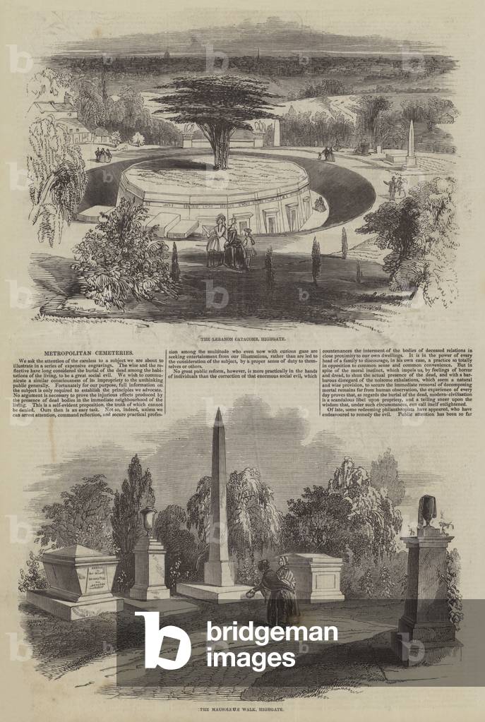 Metropolitan Cemeteries (engraving)