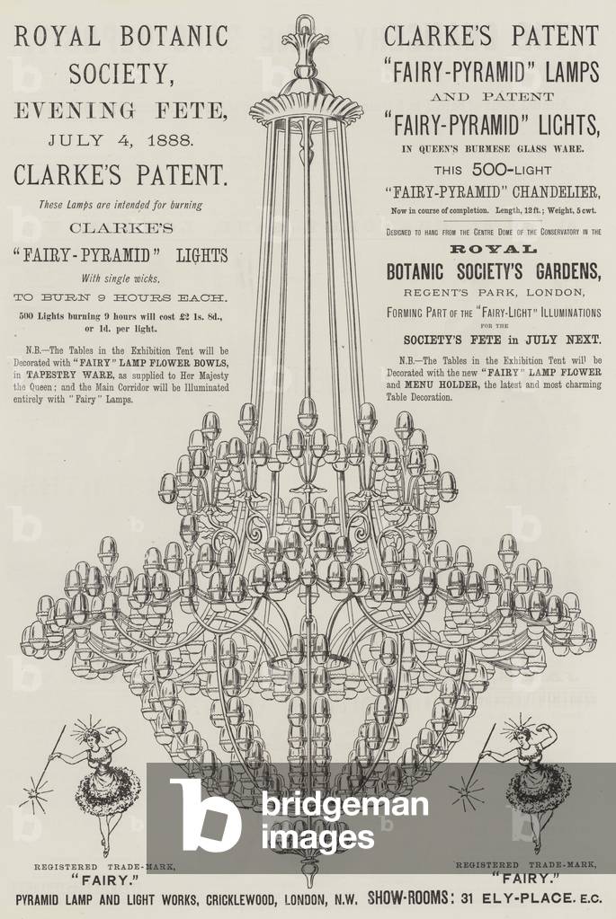 Advertisement, Pyramid Lamp and Light Works (engraving)