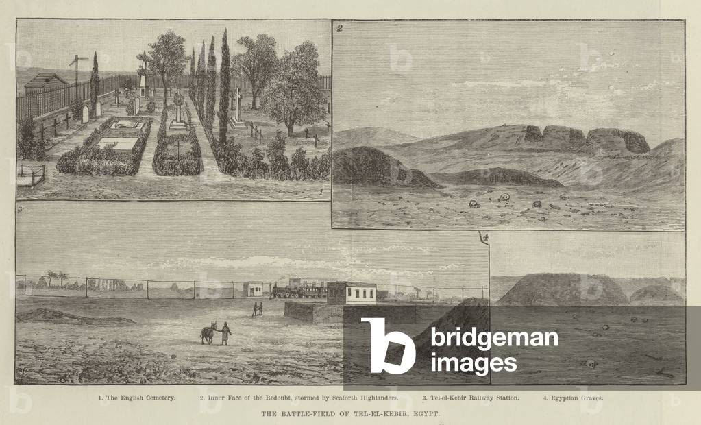 The Battle-Field of Tel-el-Kebir, Egypt (engraving)