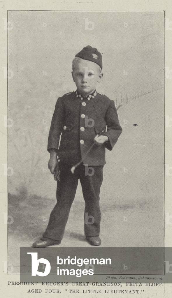 President Kruger's Great-Grandson, Fritz Eloff, Aged Four, 