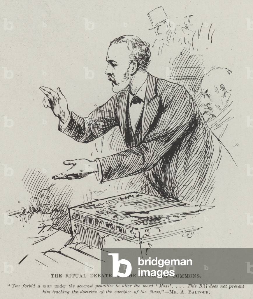 The Ritual Debate in the House of Commons (engraving)