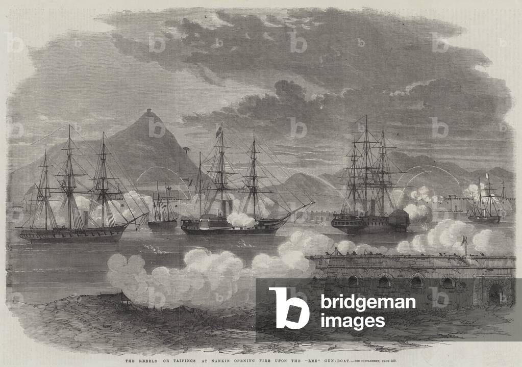 The Rebels or Taipings at Nankin opening Fire upon the 