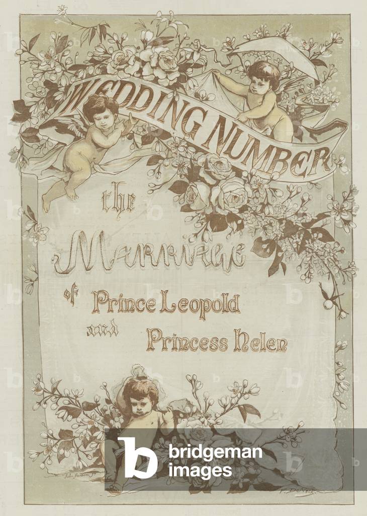 The Marriage of Prince Leopold and Princess Helen (colour litho)