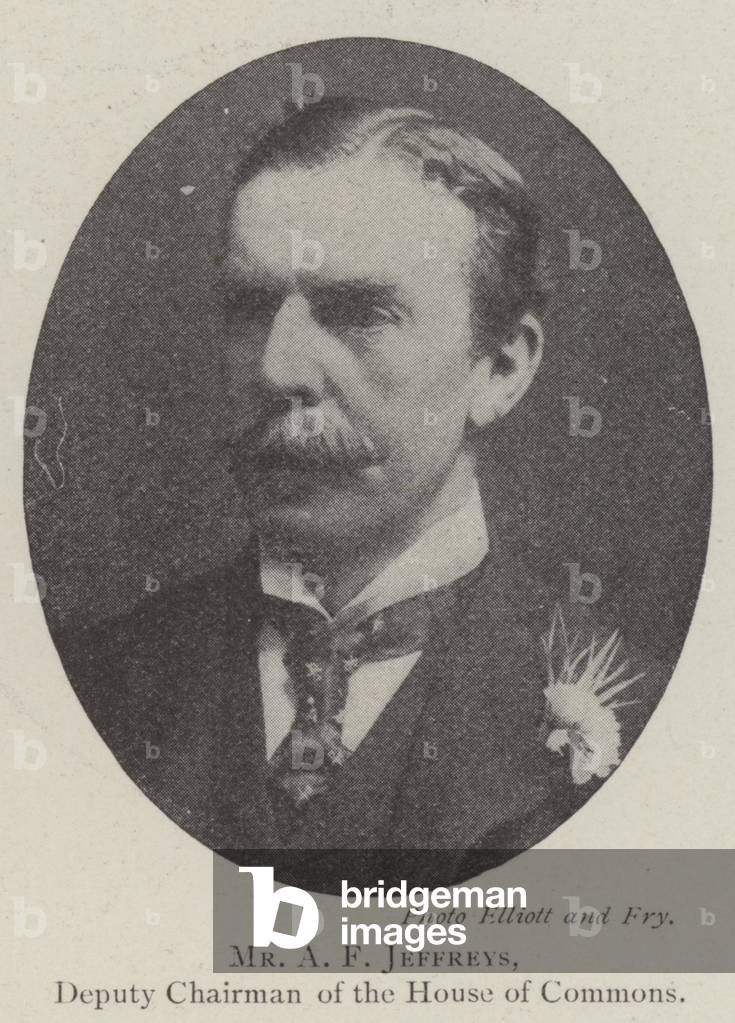 Mr A F Jeffreys, Deputy Chairman of the House of Commons (b/w photo)