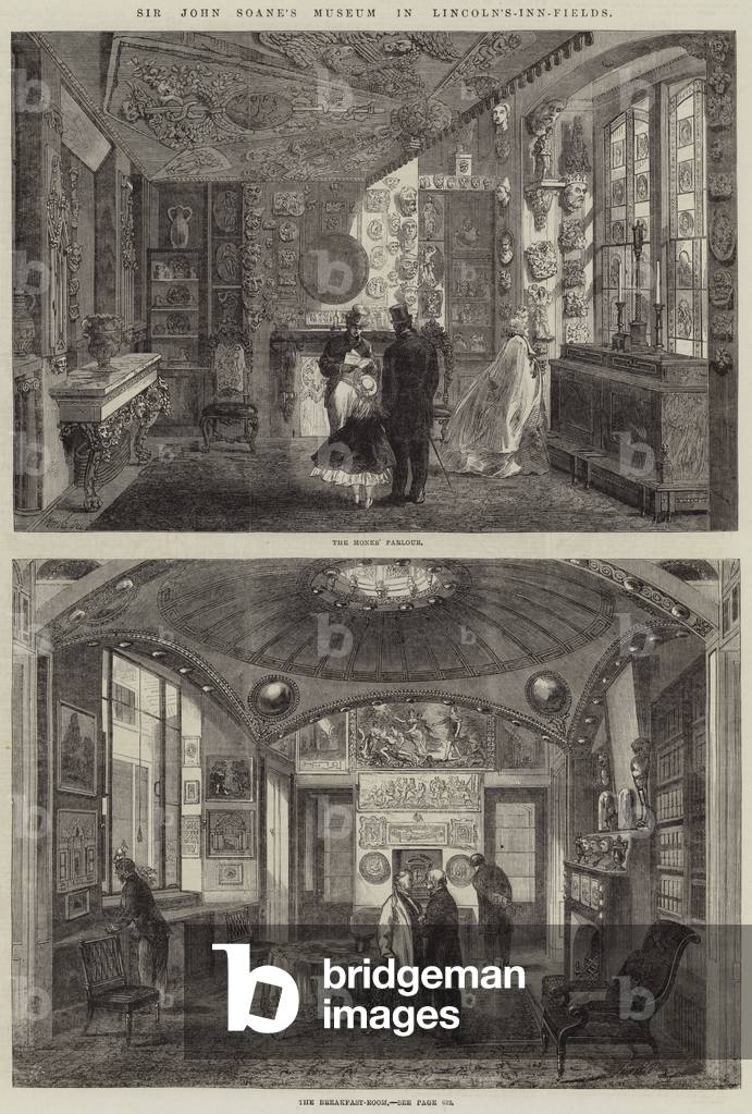 Sir John Soane's Museum in Lincoln's-Inn-Fields (engraving)