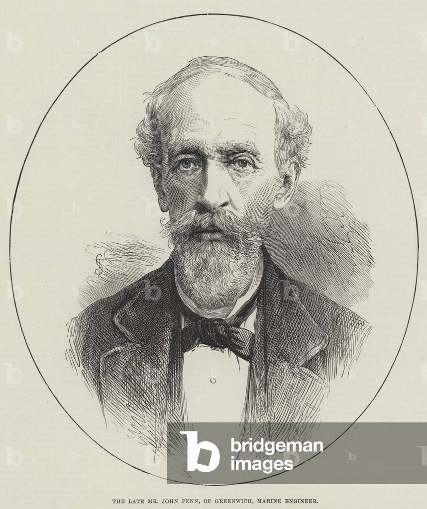 The late Mr John Penn, of Greenwich, Marine Engineer (engraving)