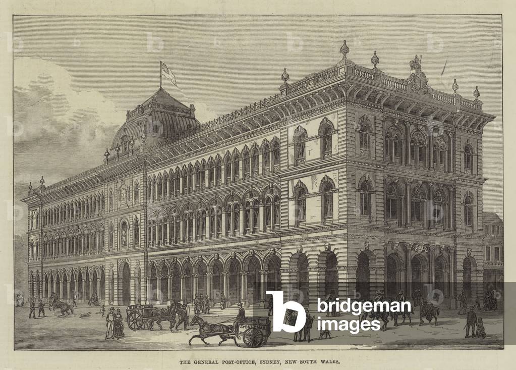 The General Post-Office, Sydney, New South Wales (engraving)