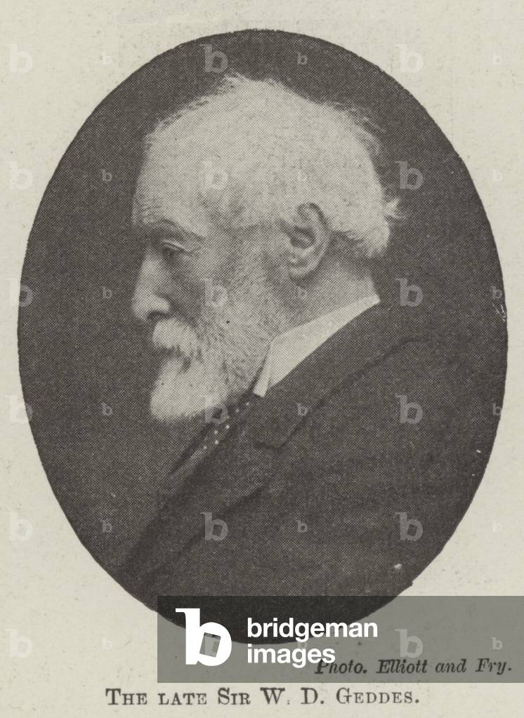 The late Sir W D Geddes (b/w photo)