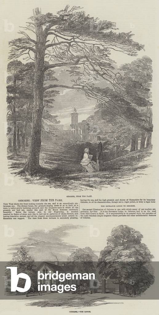 Osborne on the Isle of Wight (engraving)