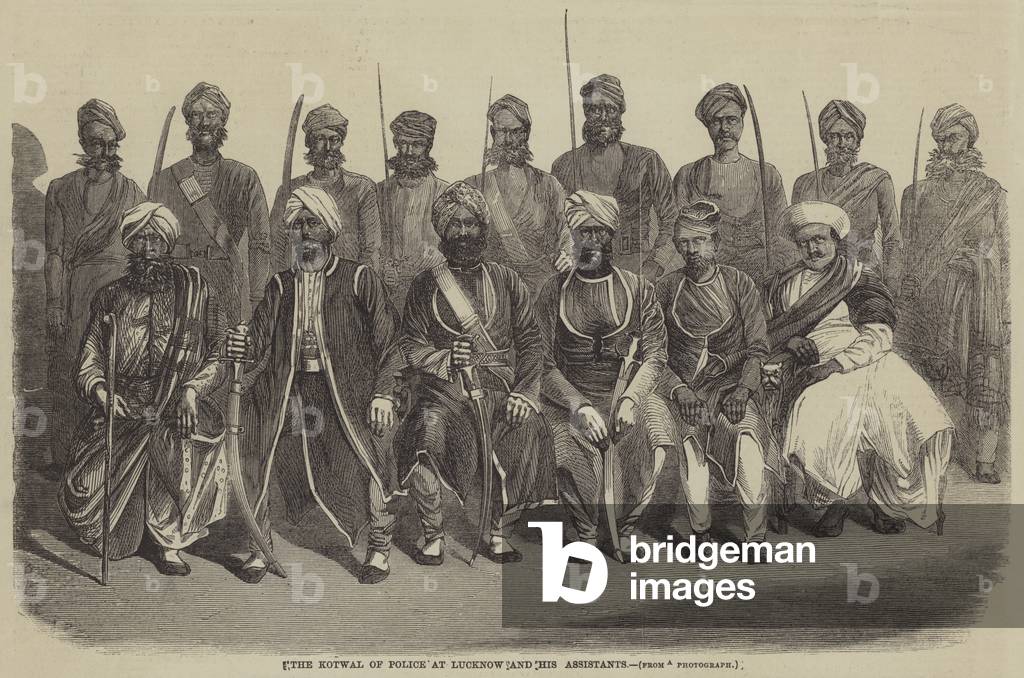 The Kotwal of Police at Lucknow and his Assistants (engraving)
