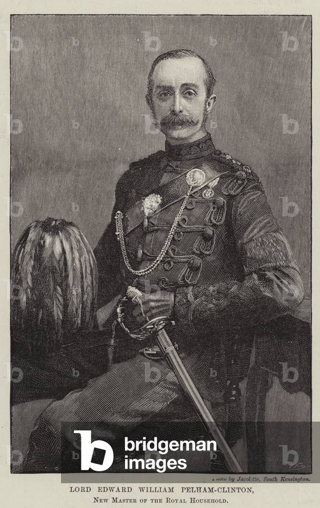 Lord Edward William Pelham-Clinton, New Master of the Royal Household (engraving)