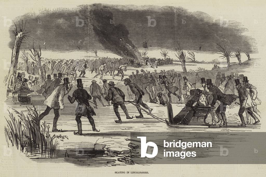 Skating in Lincolnshire (engraving)