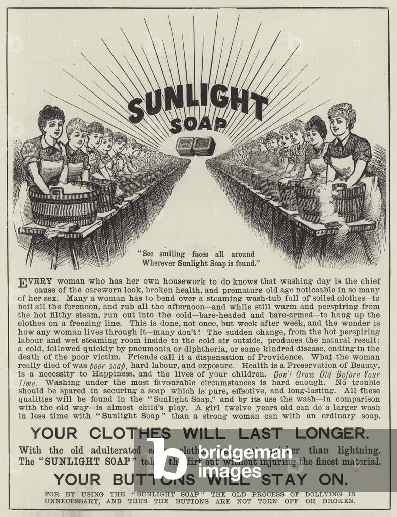 Advertisement, Sunlight Soap (engraving)