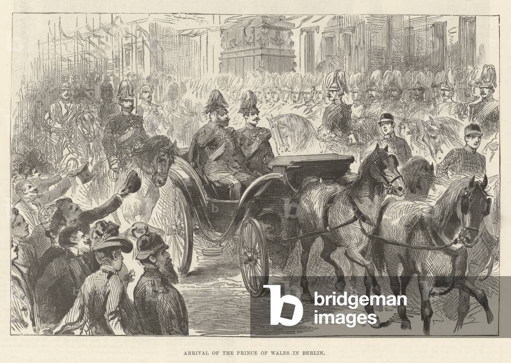Arrival of the Prince of Wales in Berlin (engraving)